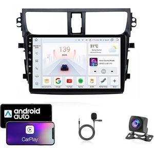 9 Inch Autoradio Compatibel voor Suzuki Celerio 2015-2018 met GPS Navigatie CarPlay Android Auto Acht-Core 4G Bluetooth WiFi MirrorLink Stuurwiel Afstandsbediening(T1 4 Core Wifi 1G+16G)
