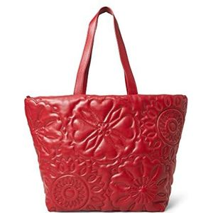 Desigual Womens BOLS Big Bombay Shopping Bag, Red, rood, Eén Maat