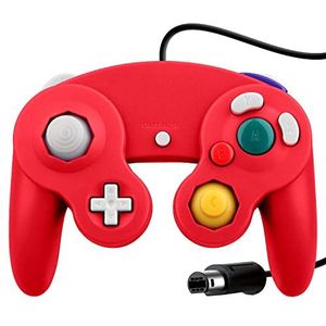 OSTENT Bedrade Shock Game Controller voor Nintendo GameCube NGC Wii Video Game Kleur Rood