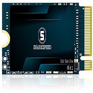 S SHARKSPEED SSD 1TB M.2 2230 NVMe PCIe Gen 4.0x4 30mm, Harde Schijf Interne voor Steam Deck, Surface Pro7/Pro8+/ProX/laptop3/laptop4/laptop Go, Mini PCs