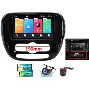 Voor Kia Soul 2 PS 2013-2019 Android 13 Carplay Autoradio, 9 inch Scherm Radio Wireless Android Auto Bluetooth 5.0 Handsfree 4G WiFi FM/RDS/DAB+ Radio HiFi Achteruitkijkcamera + DVR(B,NF-1)