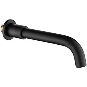 Tub Spout Brass Wall Mounted Black Bath Tap Filler Spout Bathtub Shower Mixer Water Outlet Shower System Spout