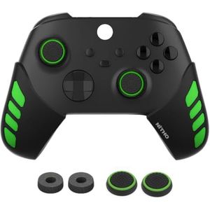NiTHO Controller Siliconen Grip voor Xbox One/Xbox Series X/S, Set van 2 Anti-Slip Beschermende Grip, Set van 2 Duimgreepdoppen en Analoge Mini-Stick Precisieringen, Accessoires voor Xbox Controller