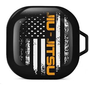 Jiu Jitsu USA vlag oordopjes hoesje compatibel met Samsung hard shell beschermhoes zwart stijl
