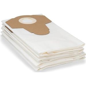 Parkside 5 VLIES stofzuigerzakken/stofzakken voor fijn stof LIDL nat/droog stofzuiger PNTS 1250, 1300, A1, B1, B2, B3, C1, C3, D1, D3, E2, E4, F5 fijnstoffilterzak met sluiting