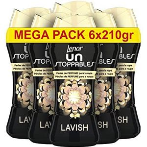 Lenor Unstoppables Geurparels voor kleding, 90 wasbeurten (6 x 210 g), Lavish-geur