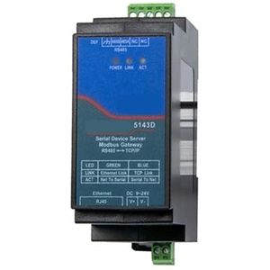 Lbvzxkad Din-Rail ZLAN5143D Seriële Apparaat Server Modbus Gateway RS485 van tot IP DC9-24V Ondersteuning Volledige Duplex
