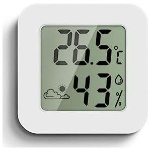Indoor Mini Thermometer Hygrometer Woonkamer LCD Digitale Temperatuur Vochtigheid Meter Sensor Weerstation Meter Tool Nauwkeurige Monitor(18cm)