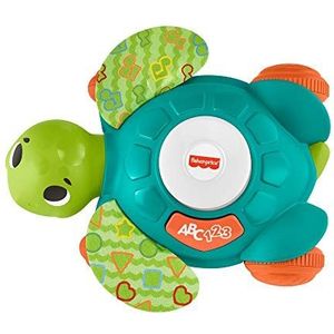 ​Fisher-Price Linkimals Sit-to-Crawl Sea Turtle - UK English Edition, light-up musical crawling toy for baby