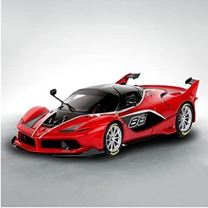 Schaal afgewerkte modelauto 1:43 Voor Ferrari LaFerrari FXX K Simulatie Legering Racewagen Statische Metalen Model Voertuigen Collectibles Gift Miniatuurreplica-auto (Color : Red 88)