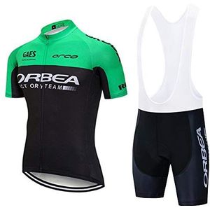 DEHIWI Heren Wielertruien Korte Mouwen Mannen Bike Suits Zomer Jerseys en Fietsen Bib Panty Mens Padded