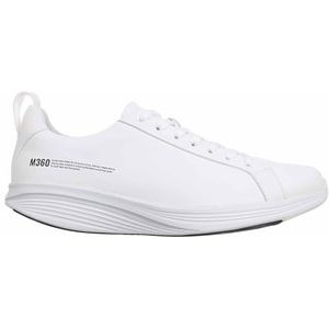 MBT M360 E2 Sportschoenen voor heren, anatomische comfortabele wandelschoenen, fysiologische schoenen, comfort en stabiliteit, met zool van het type Rocker, Wit, 40.5 EU