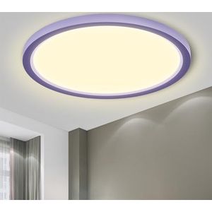 Kuwork Led-plafondlamp, 40 cm, 48 W, vierkant, modern, 6500 K, 4800 lm, plafondlamp, waterdicht, IP44, voor slaapkamer, badkamer, woonkamer, keuken, kantoor