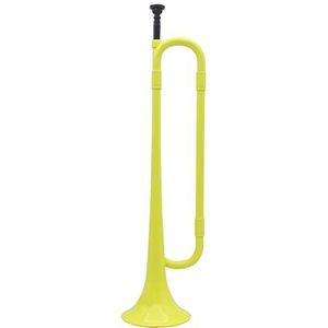 Koperen studententrompet B Platte Trompet Bugle Cavalerie Trompet Milieuvriendelijk Plastic Met Mondstuk Voor Student 5 Kleuren Voor Optie (Color : Yellow)