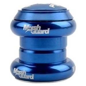 QmeNa Headset lagers MTB racefiets BMX headset 34 mm CNC 28,6 mm rechte buis fiets vork fiets stuurpen interne stuurpen 2 lager verzegelde top cap cover fiets headset (kleur: blauw)