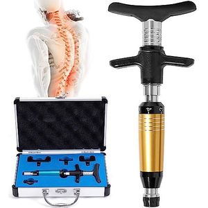 Spine Correction Machine, Intensity Correction Massager Spine Correction Gun Manual Care Tools Spine Chiropractie Richter Spinal Massager Chiropractie Aanpassingstool,Yellow