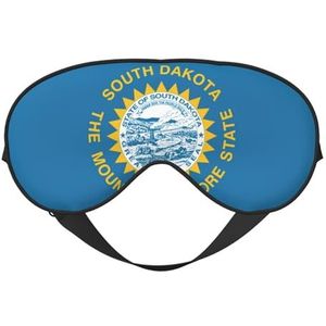 sttung South Dakota Flag Print Travel - Friendly Sleep Soft Eye Mask: Compact, lichtgewicht, verstelbare riem