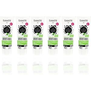 SANTE Tandpasta vitamine B12 (6 x 75 ml), salie en limoensmaak, biologische tandpasta, veganistisch, fluoridehoudend, natuurlijke cosmetica