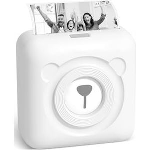 Buyounger Mini Fotoprinter - Thermische Bluetooth Peripage Printer Zonder Inkt - Draagbare Smartphone Handheld Multifunctionele Kleine Zwart-Wit Printer