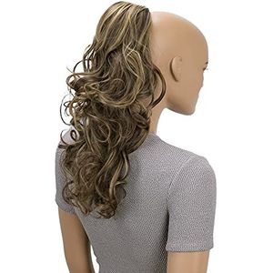 CAISHA 45cm Haarstukje Vlecht Paardenstaart Haarextensies Volumineus Golvend Roodbruin Blond Mix PH29