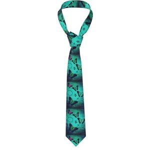 OdDdot Bedrijf Boerderij Tractor Mannen Polyester Mode Print Tie Geweldig Voor Zakelijk Dagelijks Werk Bruiloft Feest Dansen Geschenken Etc, Artistieke vlinder, Eén maat