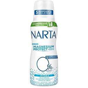 Narta Magnesium Protect gecomprimeerde spray 48 h, onzichtbaar, 100 ml (4 stuks)