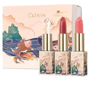 CATKIN Moonlight Lip Balm, Lichte kleur Lippenbalsem, Speciale formule met Vitamine E, Intensief Hydraterend voor droge lippen,Getinte Lipgloss met Natuurlijke Dagelijkse Lipverzorging (3.3g)