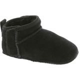 UGG - Baby Classic Ultra Mini - Uniseks Babylaarzen - Zwart - Suède - Rubberzool