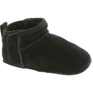 UGG - Baby Classic Ultra Mini - Uniseks Babylaarzen - Zwart - Suède - Rubberzool