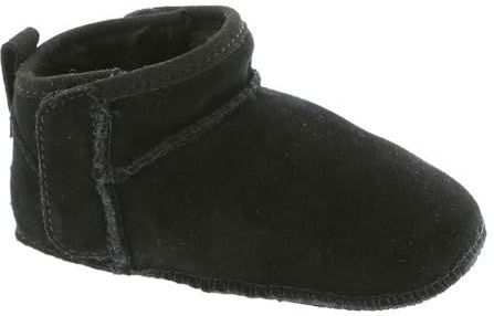 UGG - Baby Classic Ultra Mini - Uniseks Babylaarzen - Zwart - Suède - Rubberzool