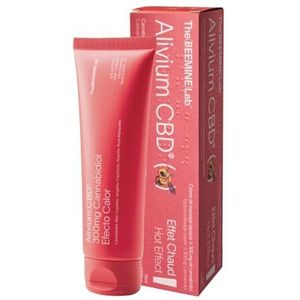 The Beemine Lab - Alivium CBD 75 ml - Verwarmend effect - Plaatselijke verlichtende sensatie met Cannabidol, Arnica en Honing - Crème voor spier- en gewrichtspijn - Crème met hennep