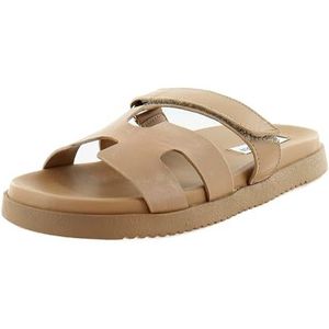 Steve Madden Mayven Slide sandaal voor dames, Lichtbruin, 41-42 EU