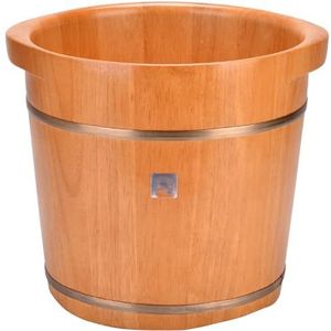 PA-DABAOO Houten Voetbad, Massief Houten Voetbassin, Pedicure Kom, Massagebadbad Emmer, Voetbad Met Volwassen Voetbad, Geschikt Voor Spa Massage Familie Hotel Voet Wassen