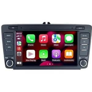 Android Auto Radio Navigatie GPS Audio Video BT FM RDS Multimedia Speler Compatibel for Skoda Octavia 2 2004-2013 GEEN DVD Met knoppen(MN-SKD1-H2)
