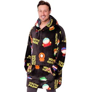 South Park Hoodie deken voor mannen en tieners - gezellige oversized fleece hoodie one size sherpa capuchon - geschenken voor hem Multi, Meerkleurig, one size