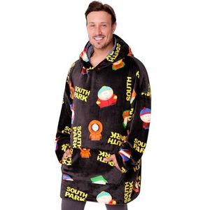 South Park Hoodie deken voor mannen en tieners - gezellige oversized fleece hoodie one size sherpa capuchon - geschenken voor hem Multi