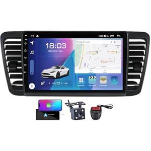 Voor Subaru Outback 3 Legacy 4 2003-2009 Android 13 Carplay Autoradio, 9 inch Scherm Radio Android Auto Bluetooth Handsfree 4G WiFi FM/RDS/DAB+ Radio HiFi Achteruitkijkcamera + DVR(NF-6)