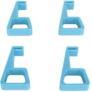 4-delige Horizontale Verticale Standaard voor PS4-consoleaccessoires, 4 Standaard Koelstationvoeten voor PS4-console, Antislip Stabiele Gameconsole-steunvoetenstandaard (Blauw)