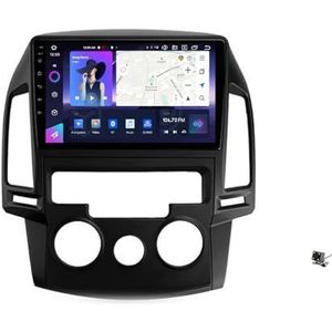 ZWCLSH Autoradio Stereo Compatibel met Hyundai i30 2007-2012: Upgrade 5G-Wifi 9 ""QLED Touchscreen Head Unit - Draadloze Carplay Android Auto BT 5.0 GPS RDS DSP FM SWC Backup Camera, A,3NF