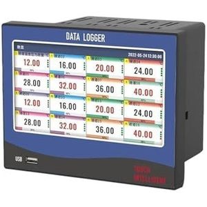 Datalogger Papierloze Datalogger 1 tot 32 kanalen met analoge ingang, grafisch display en temperatuurlogger (14 kanalen)