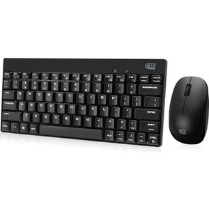 Adesso Wireless Optical Spill Resistant Mini Mouse and Keyboard Combo - US English Layout