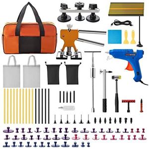 53/60/69/74/89/98 Pcs Verveloos Automotive Uitdeuken Tool Kit Draagbare Automotive zuignappen Auto Accessoires Gebruiksvriendelijk voor beginners en professional (Color : 98pcs)