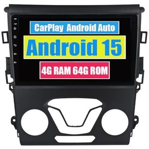 RoverOne Auto Stereo CarPlay Hoofd Unit voor Ford Mondeo 5 Fusion 2014 2015 2016 2017 2018 2019 Android Auto Touchscreen Sat Navi Bluetooth WiFi Radio Speler