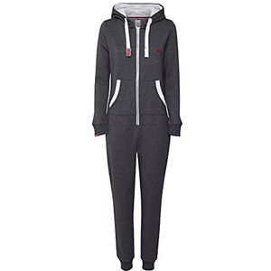 OXMO OXBenna Onesie overall, joggingpak voor dames, Med Grey M (798254), S