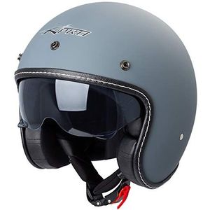 Motorhelm Cafe Racer ECE 22-05 Jethelm voor scooter, met zonnevizier