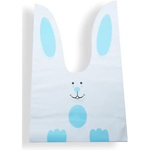 10/20st Carton Rabbit Ear Candy Bag Plastic Cookie Gift Bags Voor Pasen Koekjes Snack Bakken Verpakkingsbenodigdheden Kids Party Gifts-R,20st,Tassen