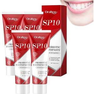 Sp-10 Probiotics Whitening Tandpasta, Probiotische Diepe Reiniging Tandpasta, Verbeter Mondgezondheid voor een Wittere Tand, Verminder Tandvlekken, Frisse Munt Adem Formule (4)