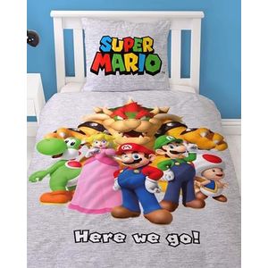 Nintendo - Super Mario - Dekbedovertrek - 135 x 200 cm - Flanel - Kinderbeddengoed