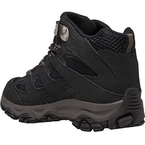 Merrell Moab 3 Mid Waterproof Hiking Shoe, Black, 5 US Unisex Big Kid