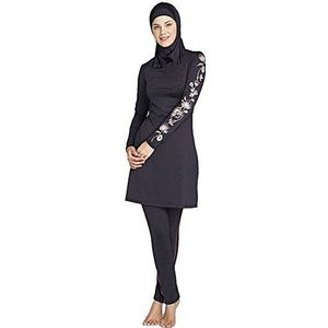 nadamuSun Modest Muslim Swimwear Islamic Swimsuit for Women Hijab Swimwear Full Coverage Swimwear Muslim Swimming Beachwear Swim Suit